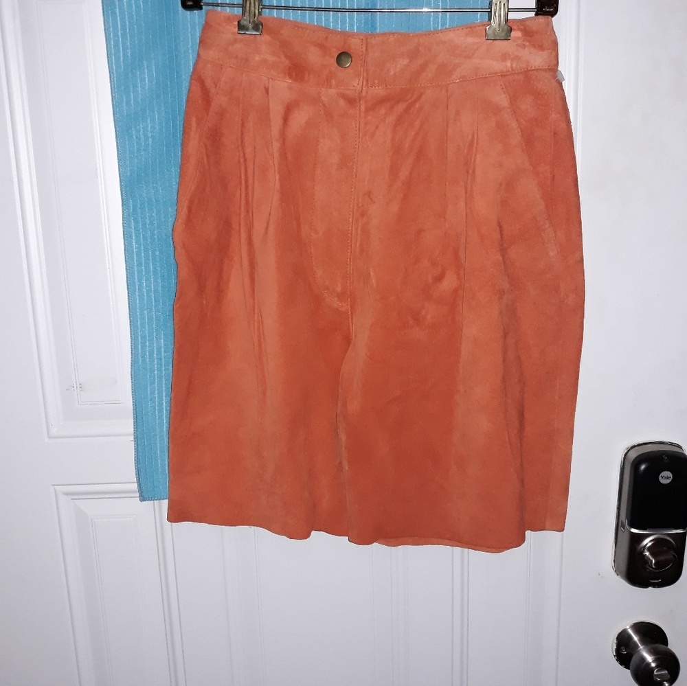 Suede shorts